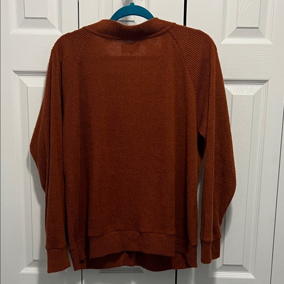 MELLODAY Women's Rust Cardigan - Picture 3 of 7